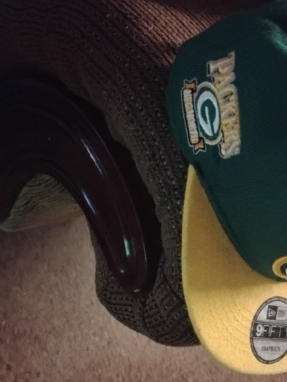 New Era Green and Yellow Green Bay Snapback Cap - Picture 4 of 8
